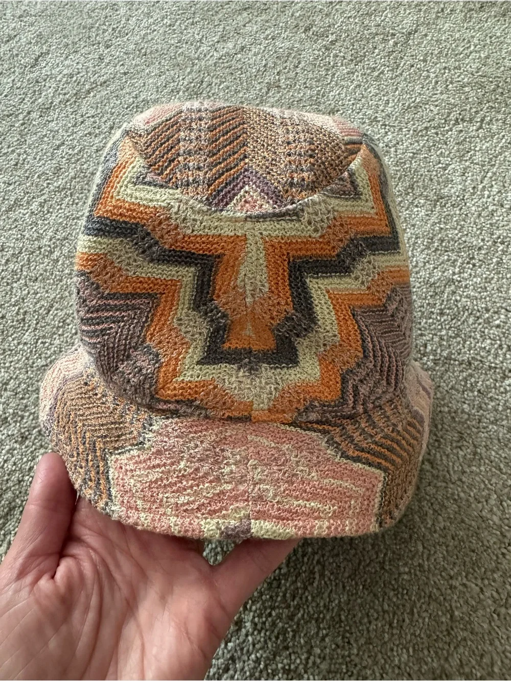 Missoni bucket hat - pink & purple